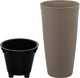 Миниатюра изображения товара Кашпо El Casa Керама / 640517 (серый/коричневый)