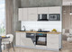 Миниатюра изображения товара Кухонный гарнитур Интерлиния Мила Gloss 2.4-ПМ2 (кашемир/кашемир/дуб бунратти)
