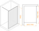 Миниатюра изображения товара Душевая стенка RGW WA-08Gb / 06100812-156