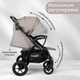 Миниатюра изображения товара Детская прогулочная коляска Bubago Model Cross City Lux / BG 168-2 (бежевый)
