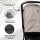 Миниатюра изображения товара Детская прогулочная коляска Bubago Model Cross City Lux / BG 168-2 (бежевый)