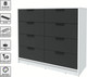 Миниатюра изображения товара Комод Интерлиния Концепт КТ-К117 (антрацит/белый платинум)