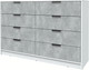 Миниатюра изображения товара Комод Интерлиния Концепт КТ-К157 (бетон/белый платинум)
