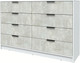 Миниатюра изображения товара Комод Интерлиния Концепт КТ-К157 (бетон лайт/белый платинум)