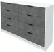 Миниатюра изображения товара Комод Интерлиния Концепт КТ-К157 (бетон портленд/белый платинум)