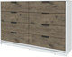 Миниатюра изображения товара Комод Интерлиния Концепт КТ-К157 (дуб веллингтон/белый платинум)