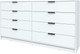 Миниатюра изображения товара Комод Интерлиния Концепт КТ-К197 (белый платинум/белый платинум)