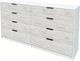 Миниатюра изображения товара Комод Интерлиния Концепт КТ-К197 (дуб белый/белый платинум)