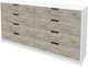 Миниатюра изображения товара Комод Интерлиния Концепт КТ-К197 (дуб серый/белый платинум)