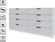 Миниатюра изображения товара Комод Интерлиния Концепт КТ-К197 (серый/белый платинум)