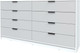 Миниатюра изображения товара Комод Интерлиния Концепт КТ-К197 (серый/белый платинум)