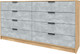 Миниатюра изображения товара Комод Интерлиния Концепт КТ-К197 (бетон/дуб золотой)