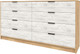 Миниатюра изображения товара Комод Интерлиния Концепт КТ-К197 (дуб белый/дуб золотой)