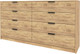 Миниатюра изображения товара Комод Интерлиния Концепт КТ-К197 (дуб золотой/дуб золотой)
