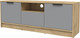 Миниатюра изображения товара Тумба Интерлиния ТВ Концепт КТ-ТВ3-50 (серебро/дуб золотой)