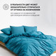 Миниатюра изображения товара Простыня Urban Family Темно-бирюзовый 140x200x20 / 815 (на резинке)