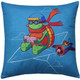 Миниатюра изображения товара Подушка декоративная MATEX Freak Черепашка-летчик / 34-841 (бирюзовый/зеленый)