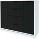 Миниатюра изображения товара Тумба Интерлиния Концепт КТ-Т120 (черный/белый платинум)