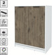 Миниатюра изображения товара Тумба Интерлиния Концепт КТ-Т84 (дуб веллингтон/белый платинум)