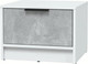 Миниатюра изображения товара Прикроватная тумба Интерлиния Концепт КТ-ТК1-35 (бетон/белый платинум)