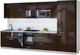 Миниатюра изображения товара Кухонный гарнитур Интерлиния Мила Gloss 3.6-ПМ2 (шоколад глянец/шоколад глянец/бискайская сосна)