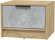 Миниатюра изображения товара Прикроватная тумба Интерлиния Концепт КТ-ТК1-35 (бетон/дуб золотой)