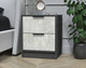 Миниатюра изображения товара Прикроватная тумба Интерлиния Концепт КТ-ТК1-57 (бетон лайт/антрацит)