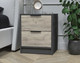 Миниатюра изображения товара Прикроватная тумба Интерлиния Концепт КТ-ТК1-57 (дуб серый/антрацит)