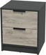Миниатюра изображения товара Прикроватная тумба Интерлиния Концепт КТ-ТК1-57 (дуб серый/антрацит)