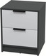 Миниатюра изображения товара Прикроватная тумба Интерлиния Концепт КТ-ТК1-57 (серый/антрацит)