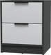 Миниатюра изображения товара Прикроватная тумба Интерлиния Концепт КТ-ТК1-57 (серый/антрацит)