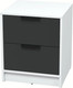 Миниатюра изображения товара Прикроватная тумба Интерлиния Концепт КТ-ТК1-57 (антрацит/белый платинум)