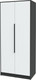 Миниатюра изображения товара Шкаф Интерлиния Концепт КТ-Ш2 (белый платинум/антрацит)