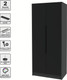 Миниатюра изображения товара Шкаф Интерлиния Концепт КТ-Ш2 (черный/антрацит)
