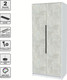 Миниатюра изображения товара Шкаф Интерлиния Концепт КТ-Ш2 (бетон лайт/белый платинум)