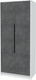 Миниатюра изображения товара Шкаф Интерлиния Концепт КТ-Ш2 (бетон портленд/белый платинум)