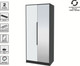 Миниатюра изображения товара Шкаф Интерлиния Концепт КТ-Ш2з (белый платинум/антрацит)