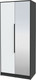Миниатюра изображения товара Шкаф Интерлиния Концепт КТ-Ш2з (белый платинум/антрацит)