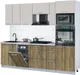 Миниатюра изображения товара Кухонный гарнитур Interline Мила Gloss 2.55-ПМ3 (дуб вотан/кашемир/бискайская сосна)