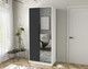Миниатюра изображения товара Шкаф Интерлиния Концепт КТ-Ш2з (антрацит/белый платинум)