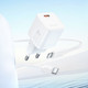 Миниатюра изображения товара Зарядное устройство сетевое Hoco N66 + кабель Ligthing-Type-C (белый)