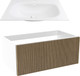 Миниатюра изображения товара Тумба с умывальником ЗОВ Кито 70 / K70LW0MRM-M115W70 (белый/тростник)