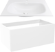 Миниатюра изображения товара Тумба с умывальником ЗОВ Кито 70 / K70LW0MWM-M115W70 (белый матовый)