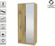Миниатюра изображения товара Шкаф Интерлиния Концепт КТ-Ш2з (дуб нокс/дуб золотой)