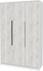Миниатюра изображения товара Шкаф Интерлиния Концепт КТ-Ш3 (дуб белый/белый платинум)