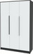 Миниатюра изображения товара Шкаф Интерлиния Концепт КТ-Ш3 (белый платинум/антрацит)