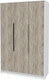 Миниатюра изображения товара Шкаф Интерлиния Концепт КТ-Ш3 (дуб серый/белый платинум)