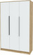 Миниатюра изображения товара Шкаф Интерлиния Концепт КТ-Ш3 (белый платинум/дуб золотой)
