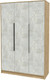 Миниатюра изображения товара Шкаф Интерлиния Концепт КТ-Ш3 (бетон лайт/дуб золотой)