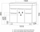 Миниатюра изображения товара Тумба с умывальником Mixline Этьен 105 542411 + Элеганс 105